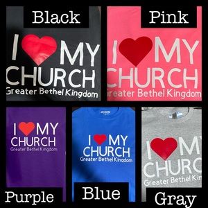 Custom I love my church shirt! Show your church off